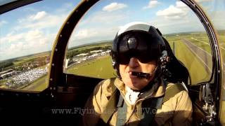 Grumman Bearcat at Flying Legends 2012 [upl. by Berkly]