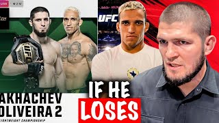 BIG NEWS Khabib Nurmagomedov IF Islam Makhachev LOSES To Charles Oliveira In A Rematch [upl. by Eniretac337]