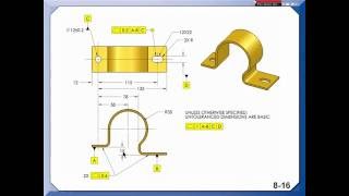 Geometric Dimensioning and Tolerancing Lesson 4 [upl. by Nivak]