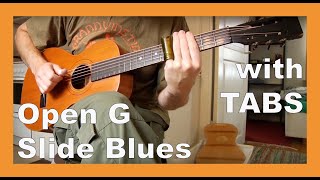 OPEN G SLIDE BLUES on a 1919 Levin Parlor Guitar with TABS ONE MILLION VIEWS [upl. by Feola]