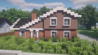 Minecraft How to build a Suburban House  Tutorial 2 [upl. by Kcarb213]