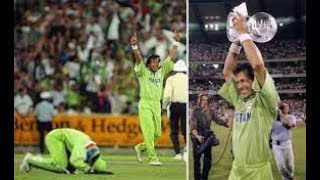 1992 world cup cricket final  legendary imran khan with trophy golden moments of match [upl. by Ahsatniuq]