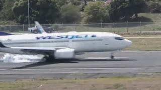 737 Breaks After Too Hard Landing [upl. by Nywra605]