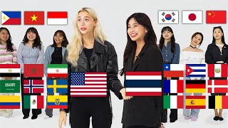 American Guess 26 Peoples Nationality American Guessing Nationality Compilation [upl. by Carilla]