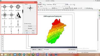 Calculate potential evapotranspiration and crop water requirement map prepare using Arc gis [upl. by Dubenko]