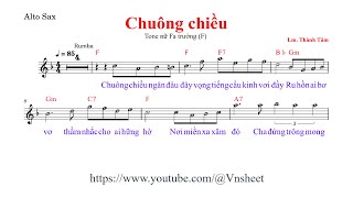 sheet Chuông chiều Tone nữ [upl. by Yonina]