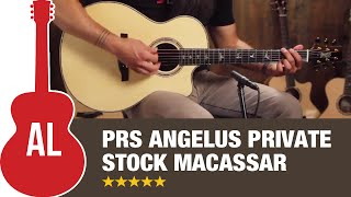 PRS Angelus Private Stock Macassar Ebony Guitar Review [upl. by Ordnasela]