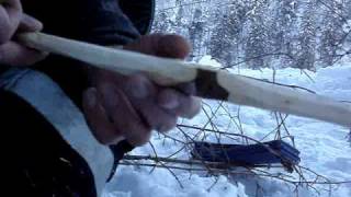 Winter day time Bushcraft Trip with the survivalschuleat [upl. by Selway]