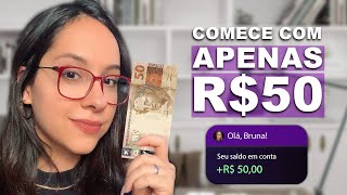 3 MELHORES INVESTIMENTOS para COMEÇAR com 50 REAIS SENDO INICIANTE NÃO precisa INVENTAR MODA [upl. by Noit]