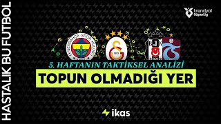 TOPUN OLMADIĞI YER  Trendyol Süper Lig 5 Hafta Taktiksel Analiz [upl. by Claiborne]