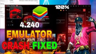 BLUESTACKS 4 amp MSi 4240 CRASH FIXED✅ FREE FIRE pc STUCK PROBLEM SOLVED 💯 EMULATOR CRASH SOLVED [upl. by Toomin]