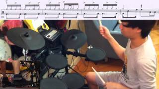 Rockschool Drums Grade 8  Nosso Samba 八級鼓 Drum Cover amp Tutorial [upl. by Idola]