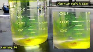 جمال الــفــلــورســين المضاف للماء Fluorescein added to water [upl. by Nylloc]