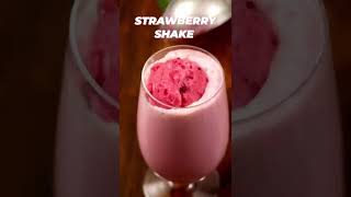 1Min Strawberry Shake Without Strawberries 😳Only 2 Ingredients Thick Creamy Milkshake Recipe shorts [upl. by Cristen]