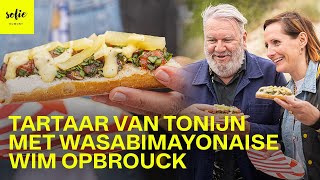 Snelle tonijntartaar met wasabi mayonnaise  Sofie Dumont  Wim Opbrouck [upl. by Inaflahk]