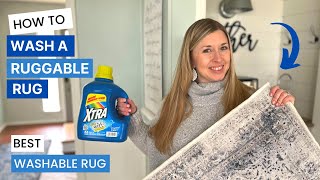 How to Wash a Ruggable Rug Best Washable Rug [upl. by Tloh994]