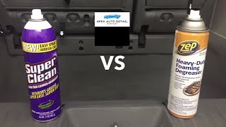 Super Clean Foam Degreaser VS Zep Heavy Duty Foaming Degreaser [upl. by Eikcim791]