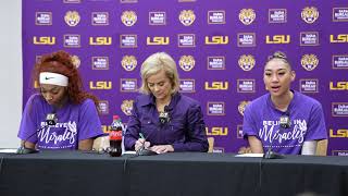 LSU Kim Mulkey Angel Reese and Last Tear Poa Auburn WIN Postgame Press Conference [upl. by Joeann]