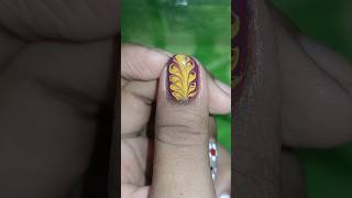 Easy nail art designs with toothpick 💛✨nailart nailart2024 youtubeshorts viral [upl. by Madelina]