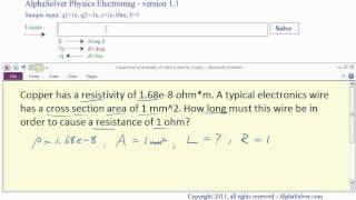 How to work resistivity problems in physics [upl. by Padriac]