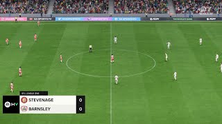 Stevenage vs Barnsley 14092024 EFL League One EA FC 24 [upl. by Aerbas]