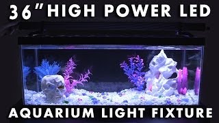 LED Aquarium Light Fixture 36quot High Power [upl. by Allemat457]