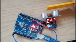 Measuring Distance With HCSR04P amp Ultrasonic Sensor HCSR04 Using Visuino [upl. by Adnolahs]