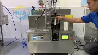 Semi auto tube filling sealing cutting machine [upl. by Ailec]