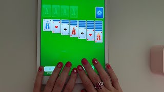 ASMR Solitaire  Female Clicky Whisper  Unintentional and Relaxing [upl. by Einafets]