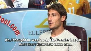 Interview with Francesco Totti part 1 [upl. by Acinomal830]