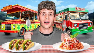 I Ate From Food Trucks For 24 Hours [upl. by Oniratac157]