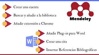 Citar y hacer la bibliografía en Mendeley Ejemplo en formato APA [upl. by Athelstan]