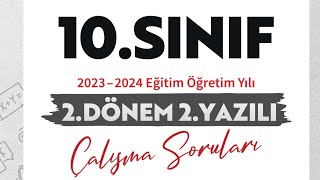 10SINIF 2DÖNEM 2YAZILI ÇALIŞMA SORULARI [upl. by Marcos]