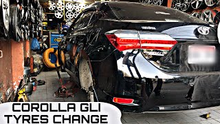 YOKOHAMA BLUEARTH ES32 20555R16 COROLLA ALTIS TYRES CHANGE PRICES IN KARACHI PAKISTAN 🇵🇰 [upl. by Danyelle]