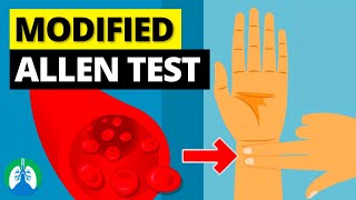 How to Perform a Modified Allen Test  Respiratory Therapy Zone [upl. by Atinrahc]