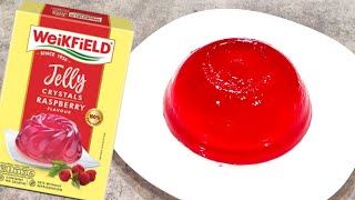 WeikField Jelly Crystals Raspberry Flavour Recipe in Hindi  वीकफिल्ड जेली क्रिस्टल रास्पबेरी स्वाद [upl. by Mcgill]