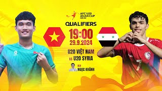 🔴TRỰC TIẾP U20 VIỆT NAM  U20 SYRIA  VÒNG LOẠI U20 CHÂU Á 2025 [upl. by Martelli]