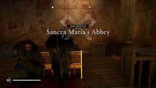 Sancta Marias Abbey Raid  Assassins Creed Valhalla [upl. by Ailhat83]