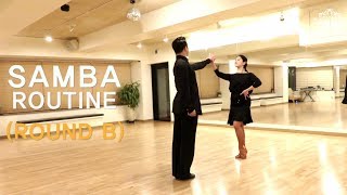 SAMBA 삼바순서  B  정희정 amp 조유진  SAMBA Basic Routine  B [upl. by Adeline]