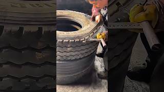 Tire retreading and thickening process [upl. by Noteek]