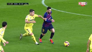 Lionel Messi vs Villarreal Home 201819 English Commentary HD 1080i [upl. by Rutherford434]