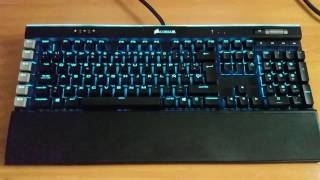 Corsair K95 RGB Platinum light test [upl. by Duwe]