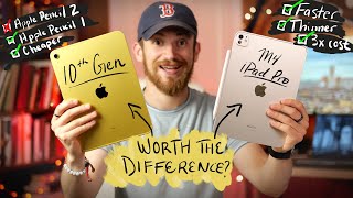 M4 iPad Pro vs iPad 10th Gen Student Review [upl. by Akialam762]