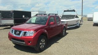 2013 Nissan Frontier PRO4X Pickup 060 MPH Towing Test Episode 1 [upl. by Watkins193]