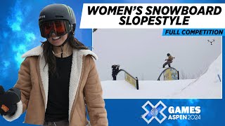 Women’s Snowboard Slopestyle FULL COMPETITION  X Games Aspen 2024 [upl. by Matilda]