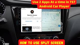 How to set split Screen in Android Car player 2 apps in one screen how to set in Android Car player [upl. by Aniaz]