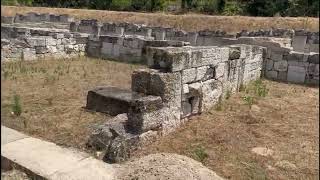 Archaeological site in Pella Capital of Ancient Macedonia Abduction of Helen Mosaic  virtual tour [upl. by Acnayb629]