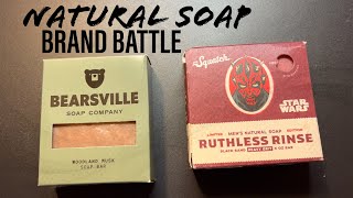 Dr Squatch vs Bearsville  Natural Soap Brand Battle drsquatch bearsville [upl. by Ailemak467]