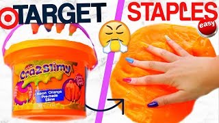 TARGET SLIME VS STAPLES SLIME Which is WORTH it [upl. by Schofield]