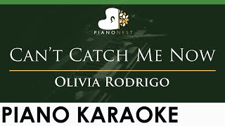 Olivia Rodrigo  Can’t Catch Me Now  LOWER Key Piano Karaoke Instrumental [upl. by Koblick732]